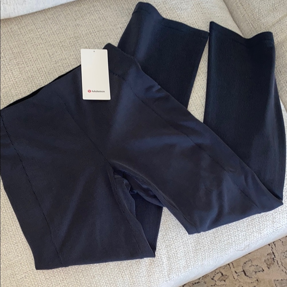 lululemon softstreme ribbed flare pants